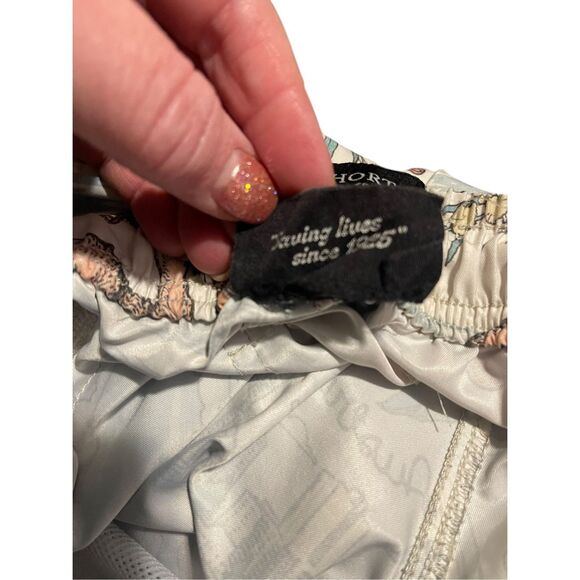 Huna Short Mens Multicolor Surfers Paradise Hawaiian Print Swim Trunk Size XL - Picture 6 of 15